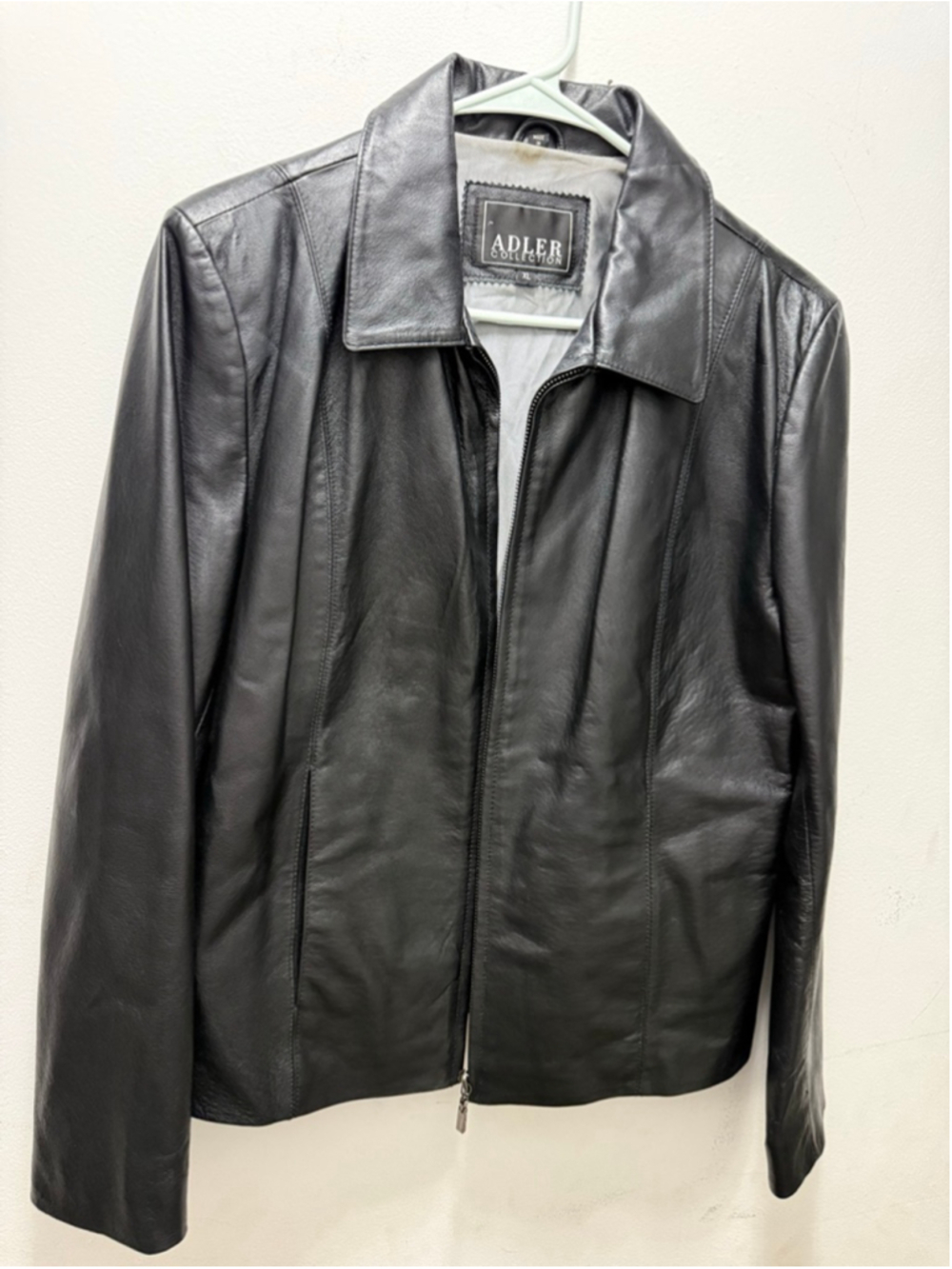 Women's ADLER COLLECTION Black Leather Jacket XL